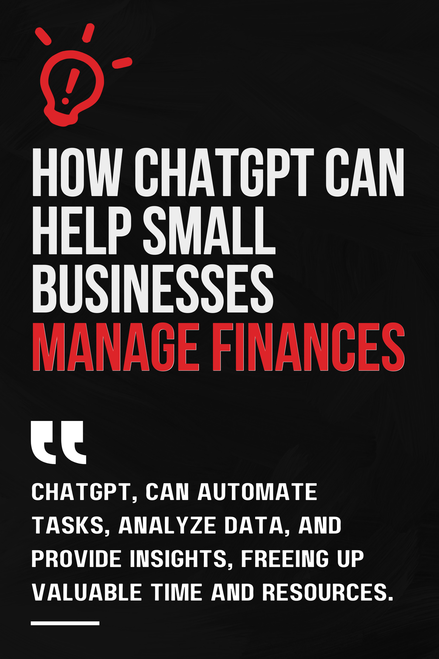 How ChatGPT Can Help Small Businesses Manage Finances